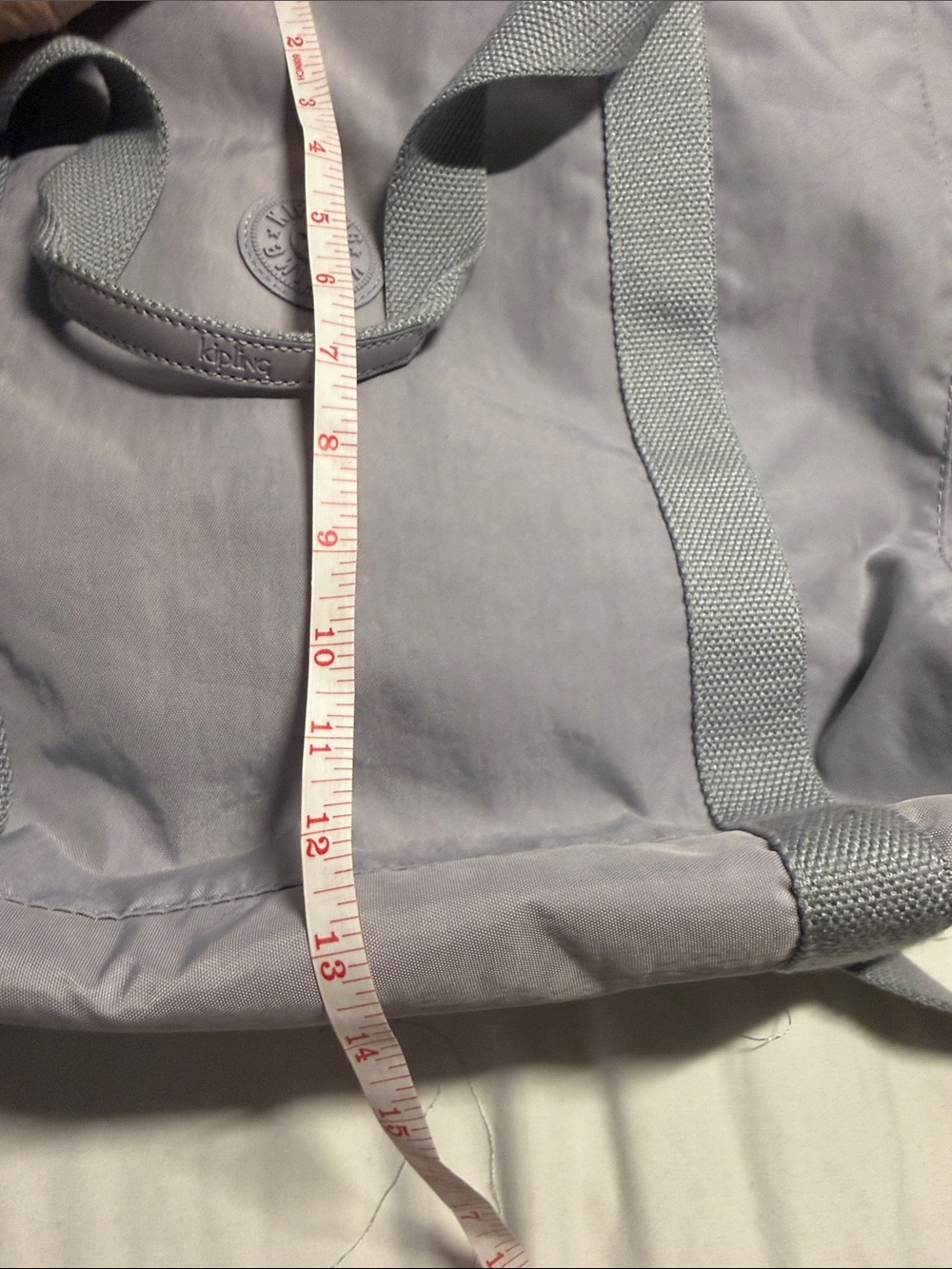 Kipling Lavender Gray Large Travel Tote - Picture 5 of 6